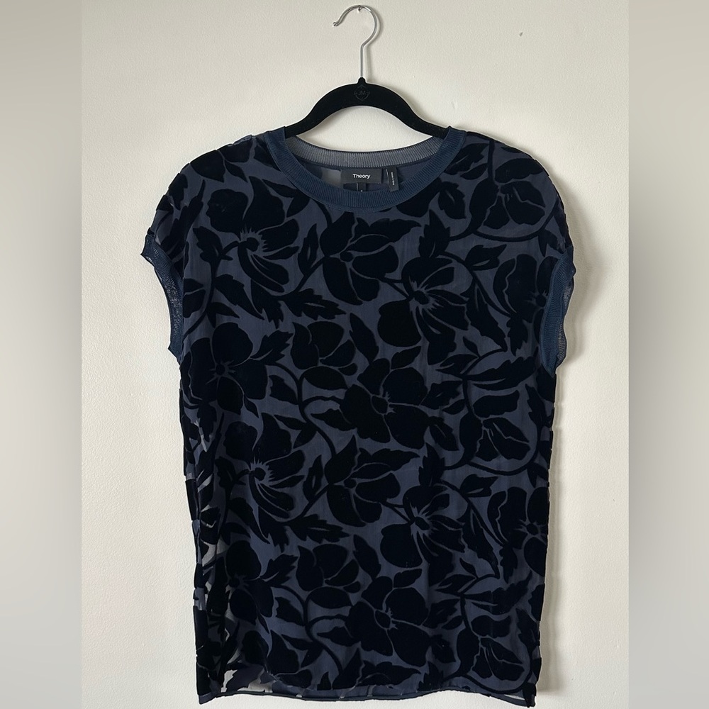 Theory velvet shirt